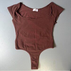 Gil Rodriguez el tigre cotton bodysuit size XL brown